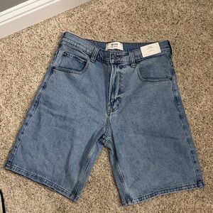 Hollister Men's Light Blue Jean Shorts